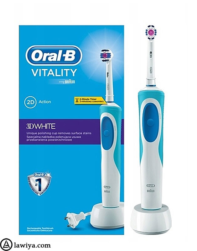 مسواک برقی اصل المان The Oral-B Vitality 3D white electric toothbrush - Oral-B Vitality 3D whtie