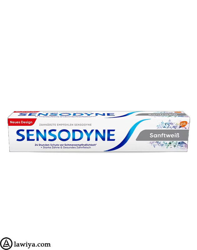 خمیر دندان سفید کننده سنسوداین مدل SanftweiB اصل انگلیس - Toothpaste Sensodyne SanftweiB