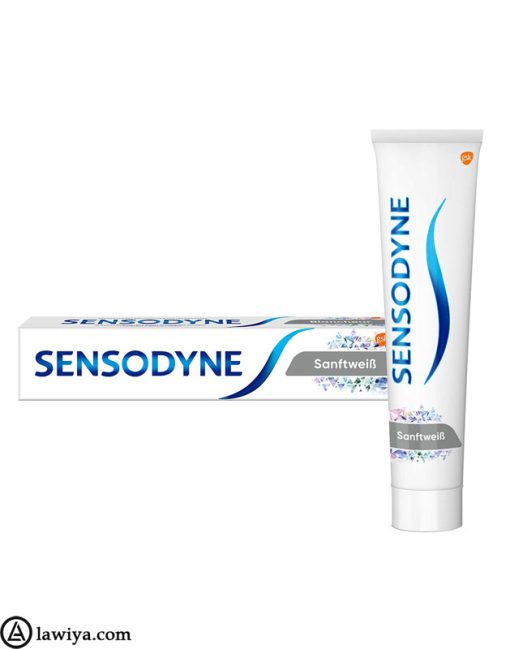 خمیر دندان سفید کننده سنسوداین مدل SanftweiB اصل انگلیس - Toothpaste Sensodyne SanftweiB