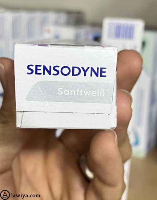 خمیر دندان سفید کننده سنسوداین مدل SanftweiB اصل انگلیس - Toothpaste Sensodyne SanftweiB