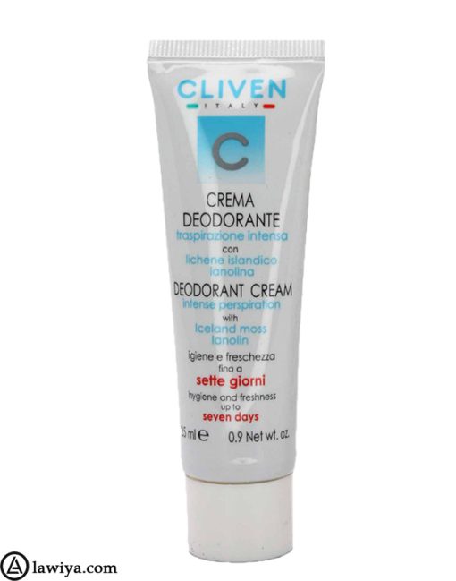 کرم دئودورانت 7 روزه کلیون برای تعریق شدید 25 میلی لیتر - cliven 7 day deodorant cream for heavy sweating 25 ml