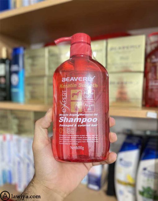 شامپو کراتین بیورلی ( بدون سولفات ) اصل انگلیس - BEAVERLY Keratin Smooth Shampoo