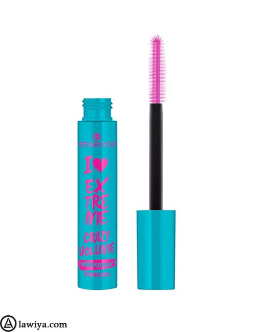 ریمل آبی اسنس حجم دهنده ضدآب اصل آلمان - Essence I Love Extreme Crazy Volume Mascara Waterproof