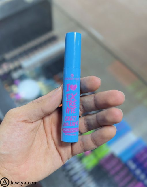 ریمل آبی اسنس حجم دهنده ضدآب اصل آلمان - Essence I Love Extreme Crazy Volume Mascara Waterproof