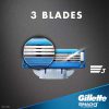 یدک ژیلت مدل مَچ تری توربو اصل بسته 4 عددی-Gillette Mach3 Turbo cartridge4-lawia- 4