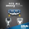 یدک ژیلت مدل مَچ تری توربو اصل بسته 4 عددی-Gillette Mach3 Turbo cartridge4-lawia-6