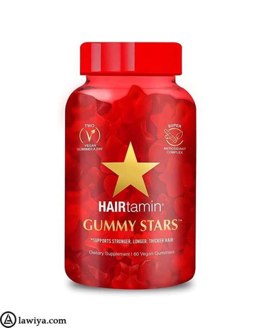 پاستیل تقویت مو هیرتامین گامی استار اصل امریکا - Hairtamin Gummy Stars Vitamins