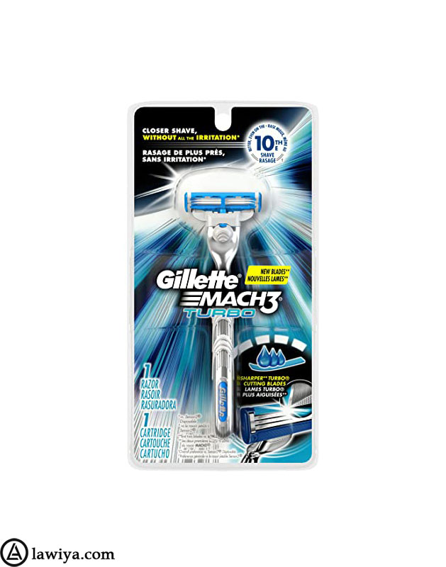 خود تراش ژیلت مدل مَچ تری توربو اصل-Gillette Mach3 Turbo-lawia 1