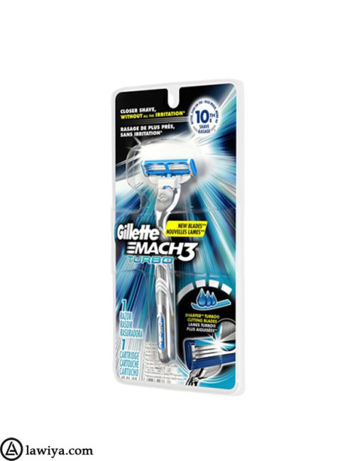 خود تراش ژیلت مدل مَچ تری توربو اصل-Gillette Mach3 Turbo-lawia 2