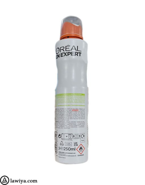 اسپری ضد تعریق لورآل مردانه مدل محافظت از پیراهن اصل فرانسه - l'oreal Men expert Spray shirt protect 48H