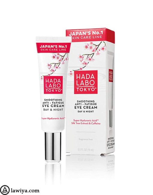 کرم دور چشم هادا لابو توکیو اصل آمریکا ضد چروک و خستگی 15 میل - Hada Labo Tokyo Smoothing Anti - Fatigue Eye Cream Day and Night