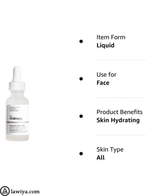 سرم آبرسان هیالورونیک اسید اوردینری اصل کانادا 30 میل - The Ordinary Hyaluronic Acid 2% + B5