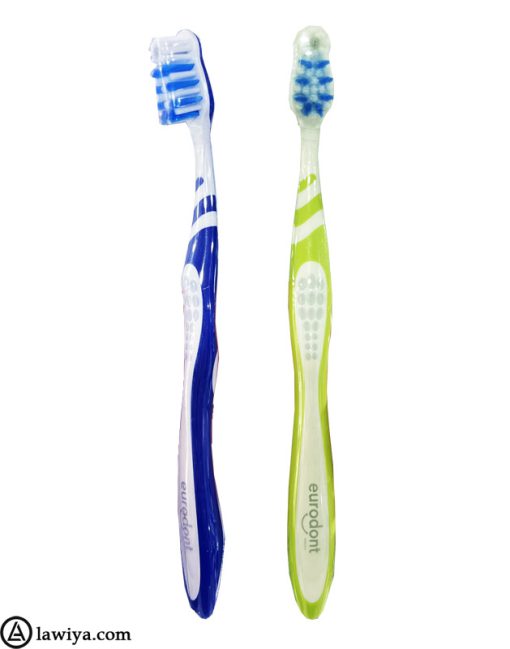 مسواک یورودونت سری بین دندانی بسته دو عددی اصل آلمان - Toothbrush eurodont weich interdental