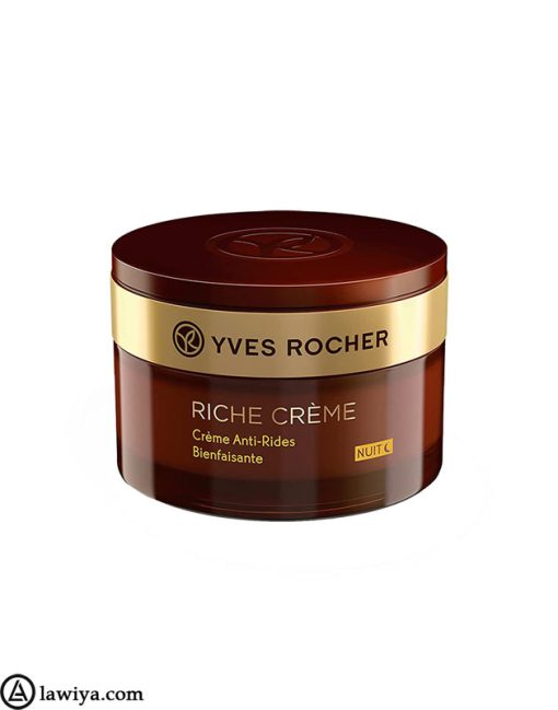 کرم ضد چروک شب ایوروشه مدل ریچ کرم اصل فرانسه 50 میل - Yves Rocher Anti Wrinkle Cream Model Riche Creme 50ml