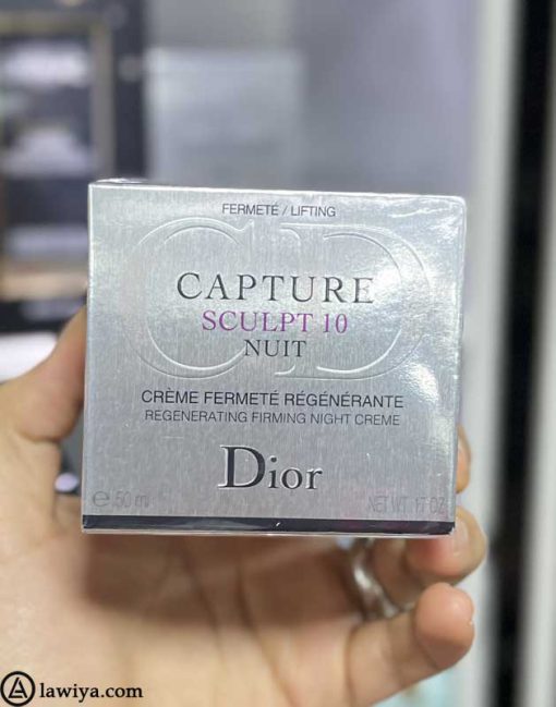 کرم شب لیفتینگ و بازسازی کننده دیور اصل فرانسه 50 میل - Dior Capture Sculpt 10 Nuit regenerating firming night cream 50ml