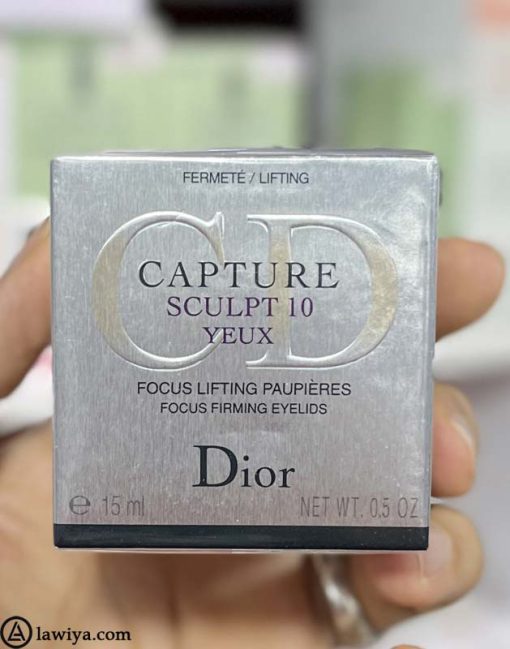 کرم دور چشم لیفتینگ دیور اصل فرانسه 15 میل - Dior Capture Sculpt 10 Yeux Focus Lifting Paupiéres 15 ml