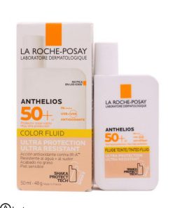 کرم ضد آفتاب لاروش پوزای رنگی مدل Anthelios SPF 50 اصل فرانسه 50 میل - LA ROCHE POSAY ANTHELIOS UVMUNE 400 INVISIBLE TINTED FLUID SPF50+ SUN CREAM 50ML