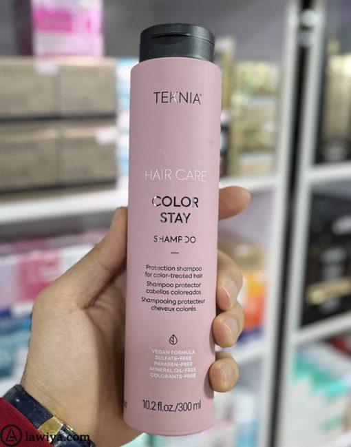 شامپو موی رنگ شده لاکمه اصل اسپانیا 300 میل - LAKME TEKNIA COLOR STAY SHAMPOO 300 ML