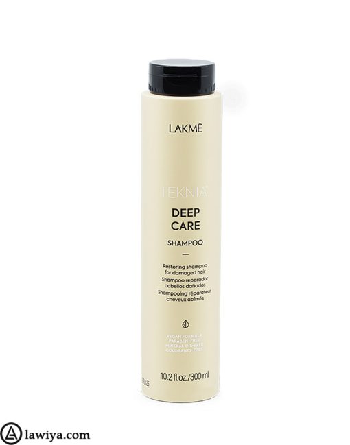 شامپو تقویت مو لاکمه مراقبت عمیق مو اصل اسپانیا - LAKME Teknia Deep Care Shampoo 300 ml