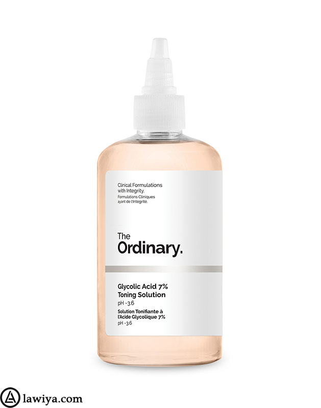 تونر لایه بردار و روشن کننده گلیکولیک اسید اوردینری اصل کانادا The Ordinary Glycolic Acid 7% Toning Solution 240ml