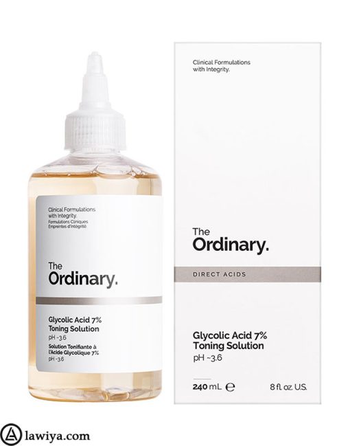 تونر لایه بردار و روشن کننده گلیکولیک اسید اوردینری اصل کانادا The Ordinary Glycolic Acid 7% Toning Solution 240ml3