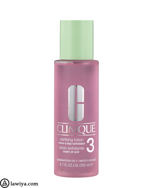 تونر شماره 3 کلینیک پوست مختلط و چرب اصل آمریکا 200 میل - Clinique Clarifying Lotion 3 200ml