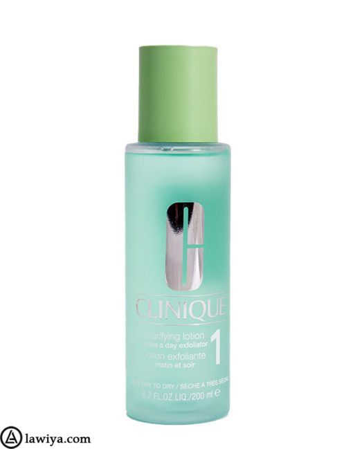 تونر شماره 1 کلینیک پوست خشک اصل آمریکا 200 میل - clinique clarifying lotion 1 200ml