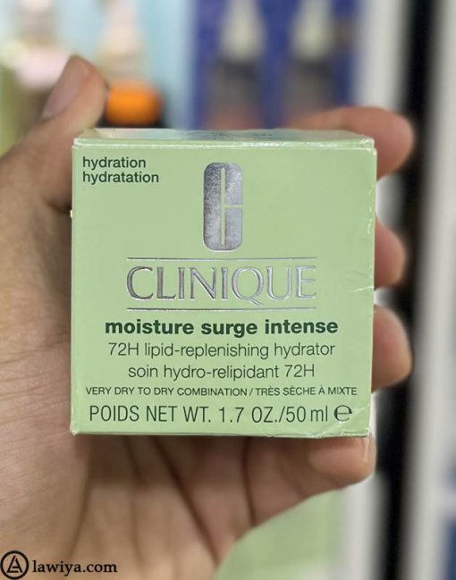 کرم آبرسان 72ساعته کلینیک اصل آمریکا 50 میل - clinique moisture surge intense 72h lipidreplenishing hydrator 50ml