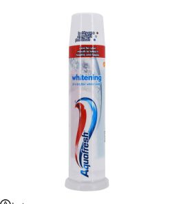 خمیر دندان پمپی سفید کننده آکوا فرش اصل انگلیس 100میل - Aquafresh Whitening Toothpaste Pump 100ml