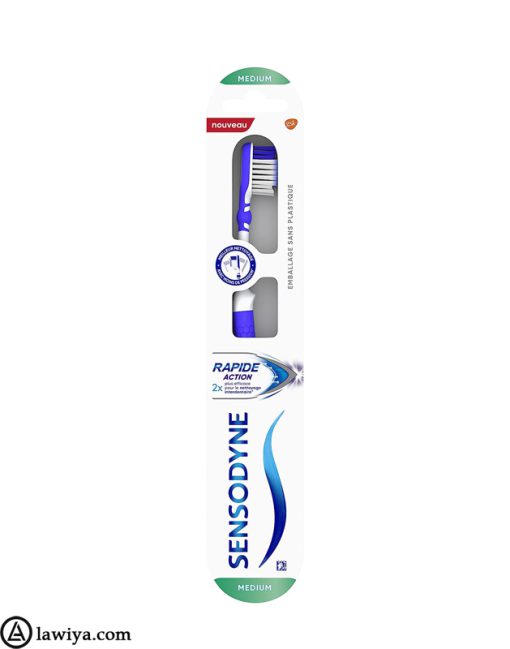 مسواک سنسوداین Rapid Action مدل متوسط اصل انگلیس - Sensodyne Rapid Action Toothbrush Medium