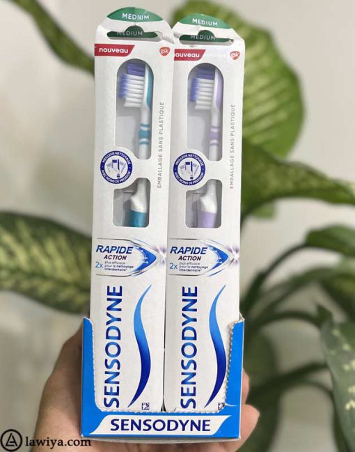 مسواک سنسوداین Rapid Action مدل متوسط اصل انگلیس - Sensodyne Rapid Action Toothbrush Medium