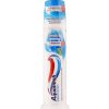 خمیر دندان پمپی آکوافرش سه کاره اصل انگلیس 100 میل - aquafresh fresh and minty toothpaste pump 100ml