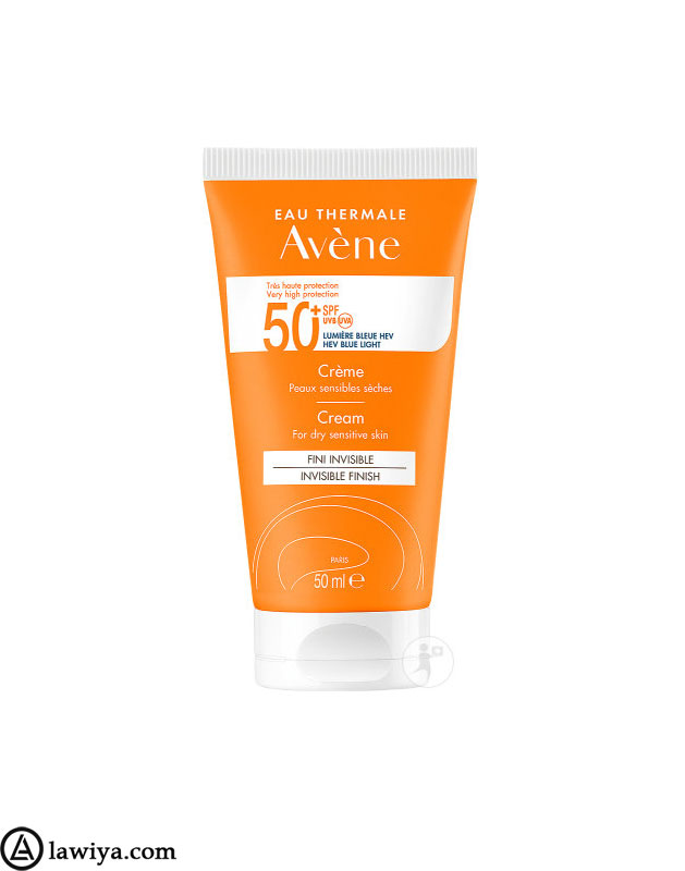 کرم ضد آفتاب اون spf 50+ با پوشش نامرئی اصل فرانسه| eau thermale avene spf 50+ fini invisible transparent finish