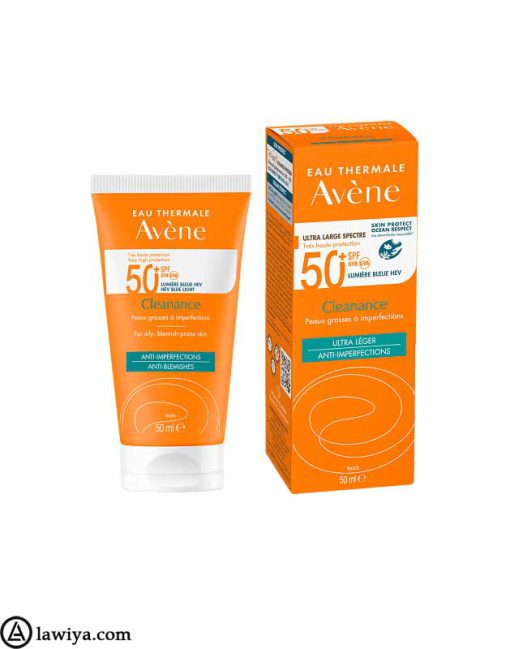 کرم ضدآفتاب و لک اون 50+ spf فوق سبک اصل فرانسه | eau thermale avene spf 50+ ultra light anti-blemishes