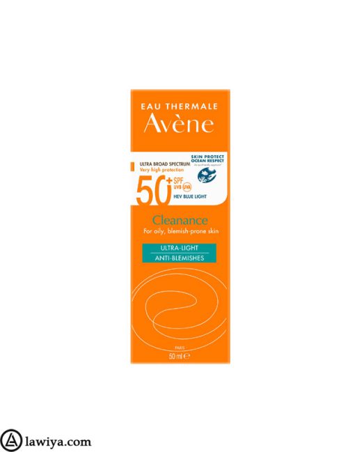 کرم ضدآفتاب و لک اون 50+ spf فوق سبک اصل فرانسه | eau thermale avene spf 50+ ultra light anti-blemishes