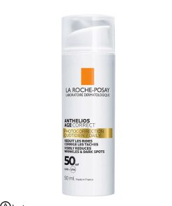 کرم ضد پیری لاروش پوزای کرم ضد پیری آنتلیوس ایج کارکت اصل فرانسه la roche-posay anthelios age correct spf 50 50 ml