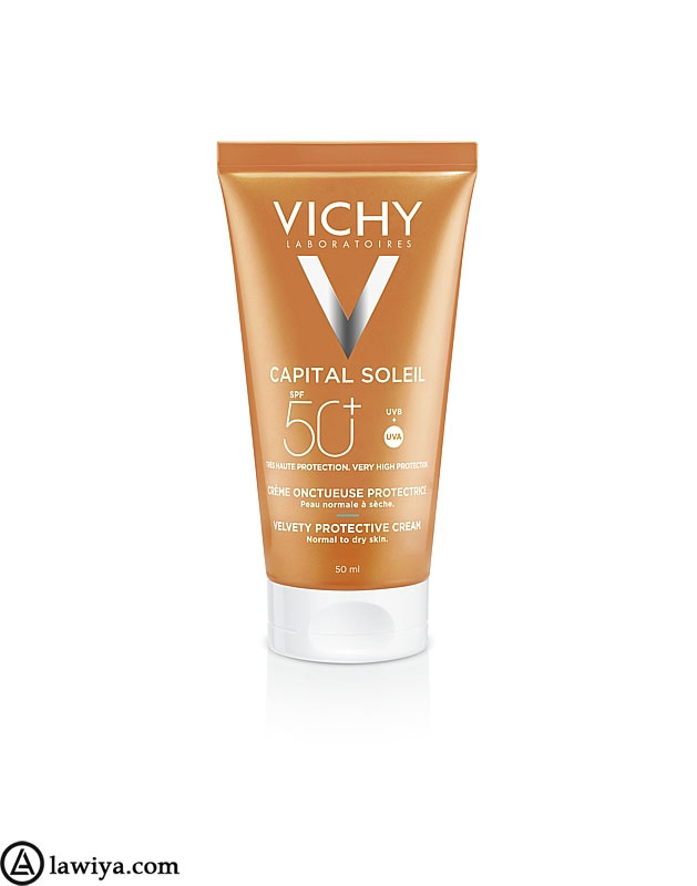 کرم ضد آفتاب و ضد چروک کپیتال سولیل ویشی 50+ اصل فرانسه | vichy capital soleil spf +50