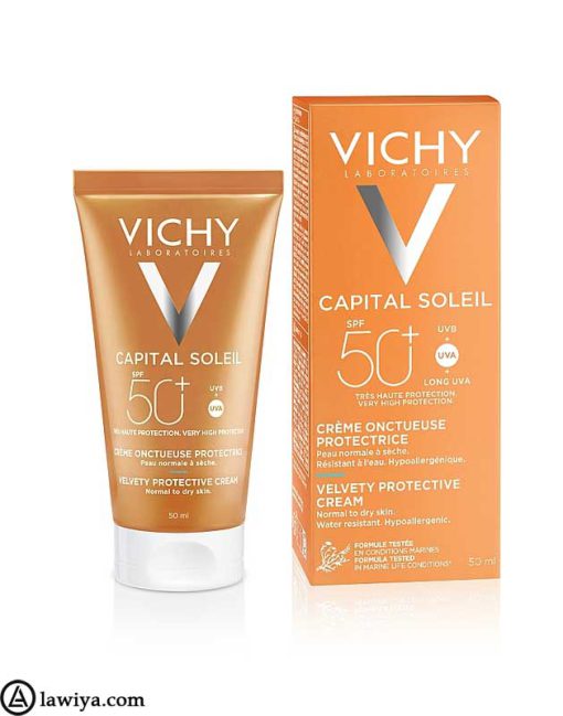 کرم ضد آفتاب و ضد چروک کپیتال سولیل ویشی 50+ اصل فرانسه | vichy capital soleil spf +50