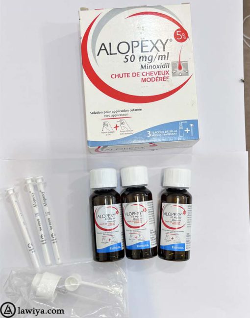 محلول ماینوکسیدیل 5 درصد خارجی آلوپکسی پیر فابره اصل فرانسه - Alopexy 5% Minoxidil Solution spray 3x60ML