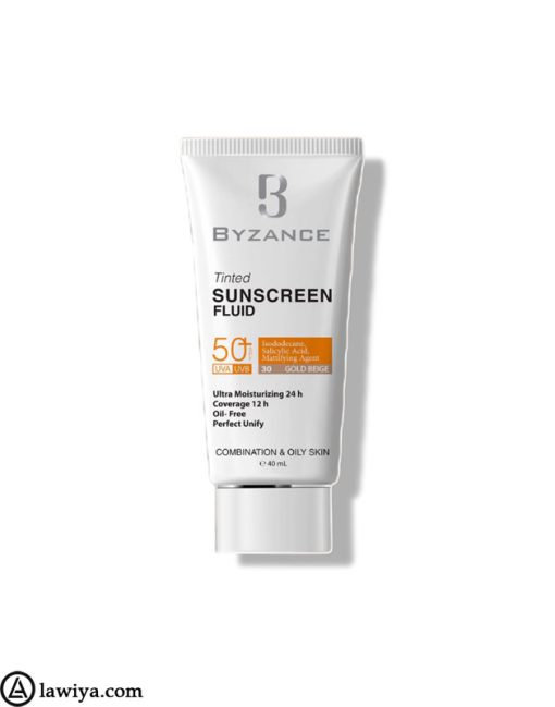 ضد آفتاب رنگی بیزانس مناسب پوست خشک | Byzance colored sunscreen suitable for dry skin spf 50