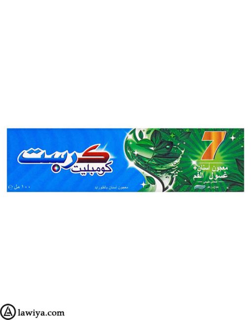 خمیر دندان کرست هفت نعناع و آویشن 100 میل اصل آلمان - Crest Complete 7 Toothpaste Herbal Mouthwash