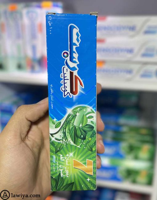 خمیر دندان کرست هفت نعناع و آویشن 100 میل اصل آلمان - Crest Complete 7 Toothpaste Herbal Mouthwash