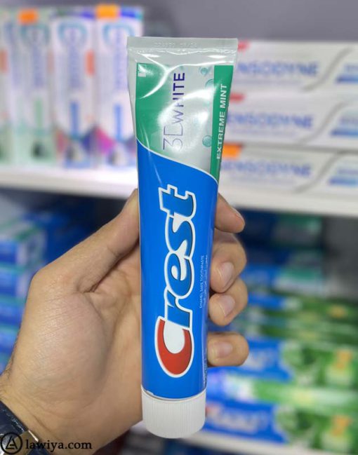 خمیر دندان کرست مدل 3D white اصل آلمان - Crest Toothpaste 3D white Extreme Mint 125 ml