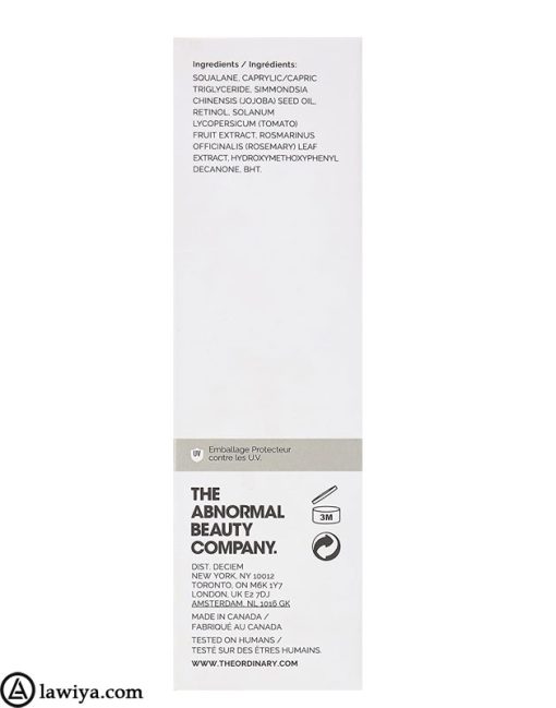 سرم ضد چروک رتینول 1% اوردینری اصل کانادا - The Ordinary Retinol Serum 1% in Squalane3