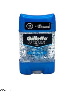 ژل شفاف ضد تعریق ژیلت مدل cool wave اصل آلمان مدل gillette power beads antiperspirant gel-75ml