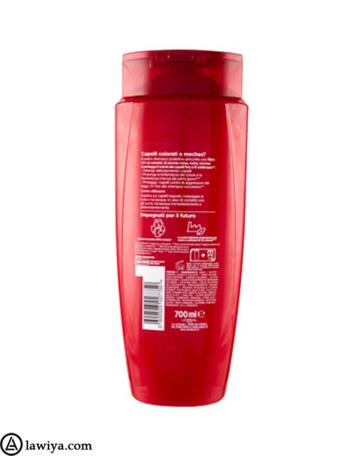 شامپو ضدریزش وتقویت کننده لورآل700میل اصل فرانسه - l'oreal paris elvive color vive shampoo protettivo