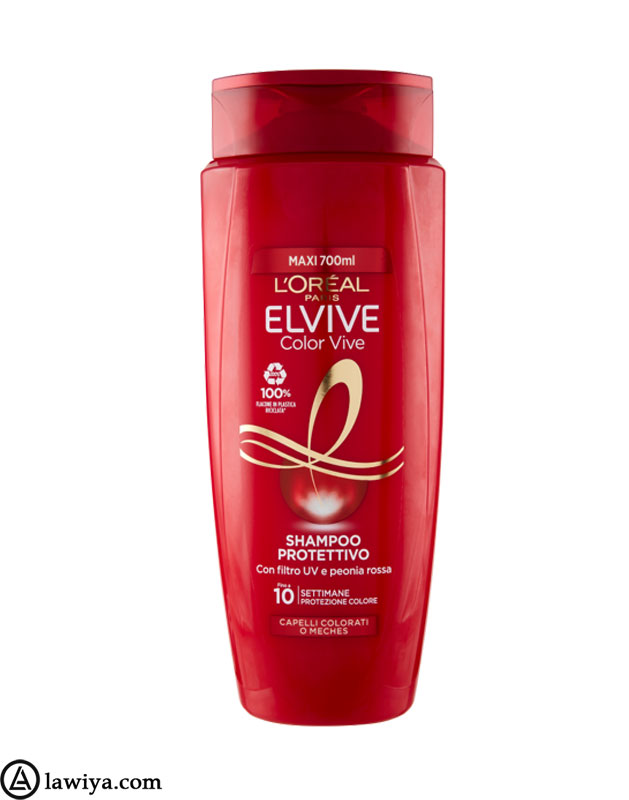 شامپو ضدریزش وتقویت کننده لورآل700میل اصل فرانسه - l'oreal paris elvive color vive shampoo protettivo