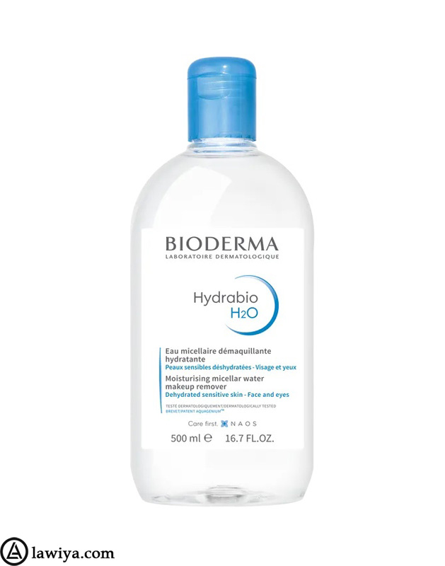 محلول پاک کننده آرایش بایودرما اصل فرانسه - Bioderma Hydrabio H2O Solution Micellaire 500ml