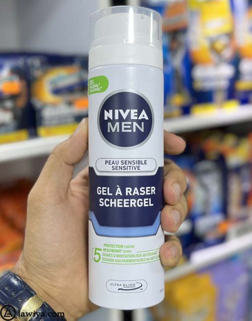 ژل اصلاح مردانه نیوا سنسیتیو اصل آلمان-Nivea Men Sensitive Scheergel 200 ml