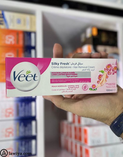 کرم موبر بدن ویت مخصوص پوست نرمال اصل فرانسه - Veet Hair Removal Cream Silk and Fresh for Normal Skin 100ml